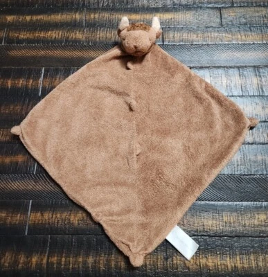 Angel Dear Unisex Lovie yellow Buffalo Infant Baby Security Blanket Soft Cuddly  - Image 1 of 4