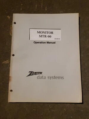 Heathkit Zenith MTR-90 Monitor Operation Manual for Z-89/90 - Image 1 of 4