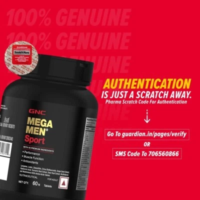 GNC Mega Men Multivitamínico Deportivo para Hombres | 60 Comprimidos | 43 Ingredientes Premium Foto 1 de 4