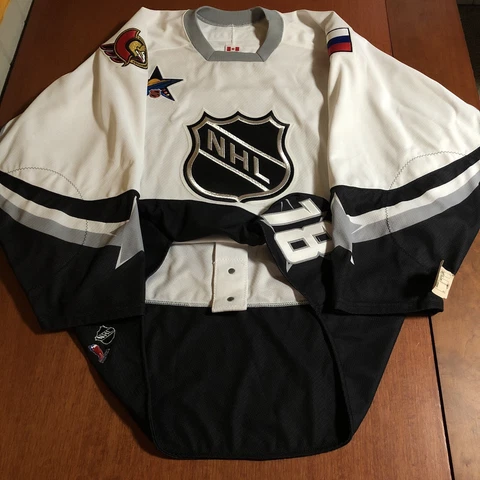 Team Issued Marian Hossa 2003 NHL All Star Game Jersey Ottawa Senators White 56 Cover