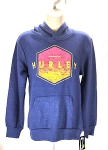 Hurley Pullover Fleece Hoodie Youth - Large (12-13 Years Old) - Heather Blue - Picture 1 of 4