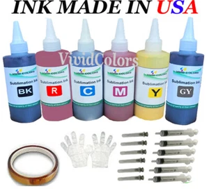 VC Dye Sublimation Ink 6-100ml bottles (non-OEM) for Photo Expression XP-15000 - Picture 1 of 7