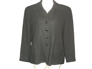 Linda Allard Ellen Tracy Vintage Sakko Blazer Größe 8 vorne geknöpft Langarm - Bild 1 von 6