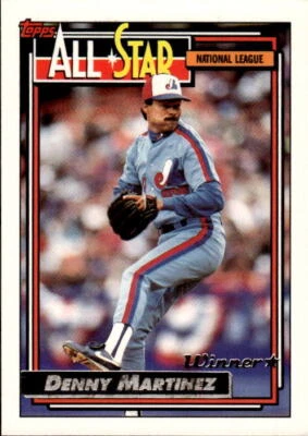 1992 Topps Denny Martinez #394 Gold Winners Montreal Expos - Image 1 of 2