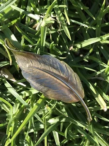 Vintage Avon Gold Tone Leaf Brooch - Picture 1 of 5