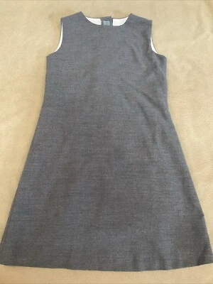 Papo D’ Anjo Girls Jumper Dress 8 Grey Lined - Image 1 of 3