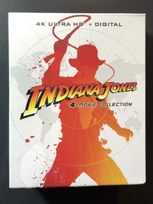 Indiana Jones 4-Movie Collection [ STEELBOOK Box Set ] (4K Ultra HD) NEW - Image 1 of 4