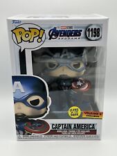 Funko Pop Captain America #1198 Avengers GITD/Metallic Volcano X Exclusive