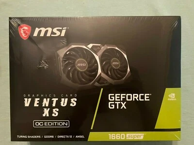 MSI GeForce GTX 1660 Super Ventus XS OC 6GB GDDR6 Graphics Card - Image 1 of 2