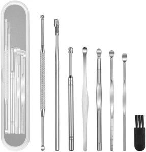 8 Pcs Ear Pick Earwax Removal Kit - Picture 1 of 7