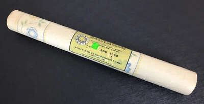 Vintage Walnut Grove Wallpaper Green Pink White Floral Stripes New Made In USA - Image 1 of 4