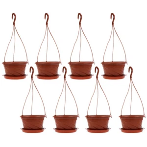 8 Sets Hanging Succulent Pots Hanging Basket Orchid Hanging Flower Pots - Picture 1 of 12