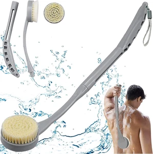 Back Brush Long Handle for Shower, 20.5” Bath Brush, Back Scrubber, Shower Body - Picture 1 of 11