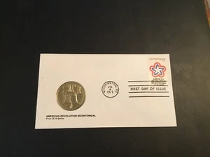 FDC 1971 # 1432 1st MEDALLION AMERICAN REVOLUTION BICENTENNIAL Cachet 8C Stamp - Picture 1 of 2