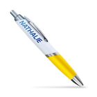 NATHALIE - Custom Yellow Name Pen Futuristic Blue  #201883