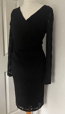 Stunning Black Lace Dress ~ House of Fraser ~ Linea Range ~ Size 14 ~ Worn Once - Image 1 of 4