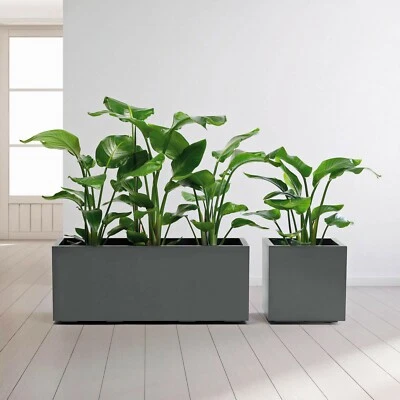 2 Blumenkästen 40 cm und 100 cm mit Rollen und Wasserspeicher Blumenkübel Kübel - Bild 1 von 4