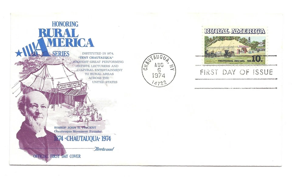 1505 Rural America  Chautauqua Institution Fleetwood FDC - Image 1 of 1