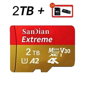 SanDian Extreme 2TB Micro SD MicroSDXC A2 V30 U3 HD 4K Memory Card (china) - Picture 1 of 1