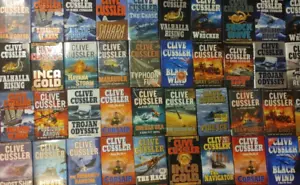 Lot of 10 Clive Cussler Hardcover Mystery Books RANDOM MIX Dirk Pitt BELL Oregon - Picture 1 of 2