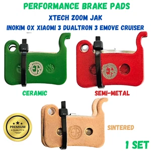 Bremsbeläge XTECH ZOOM JAK Inokim OX Xiaomi 3 Dualtron 3 Kaabo Emove Cruiser NEU - Bild 1 von 20