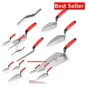 6-Piece Masonry Hand Tool Set - Professional Brick Trowels for Efficient Work - Picture 1 of 8