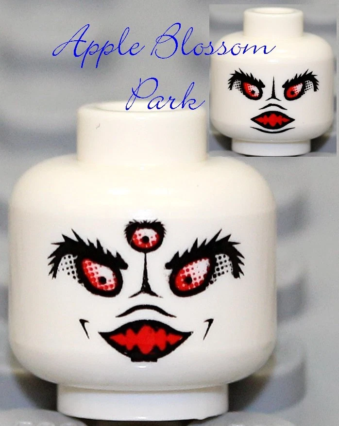 NUEVO Lego Blanco Alien CABEZA MINIFIGURA -Halloween Policía Espacial Calavera Doble Ojo de Monstruo Foto 1 de 1