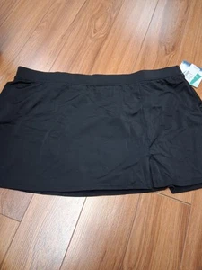 Maurice's Women's NWT Swim Skirt, Skort, Bottoms Swimwear XL Black High Waisted - Picture 1 of 6