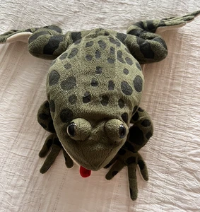 Marioneta de mano sapo rana con lengua con sonidos de rana a pilas maestro Pre K - Imagen 1 de 8