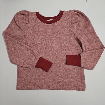 LOFT Acogedora Sudadera Manga Abullonada Roja Tejida Acogedora Atletismo Foto 1 de 4