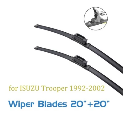 2, limpiaparabrisas 20 20 para ISUZU Trooper 1992-2002 gancho en J toda temporada Foto 1 de 4