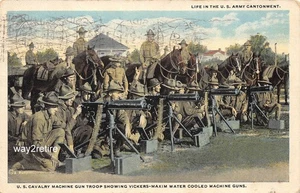 AK Militär Leben im US Army Cantonment #101 Golgatha Maschinengewehre 1917 - Bild 1 von 2