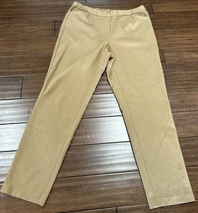 Pantalones J Jill Mujer XL Alto Ponte Pierna Ajustada Taupe Bronceado Pull On Cómodos Elastizados - Imagen 1 de 11
