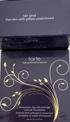 TARTE Amazonian Clay Full Coverage Airbrush Foundation Tan Sand 0.247oz - Image 1 of 4