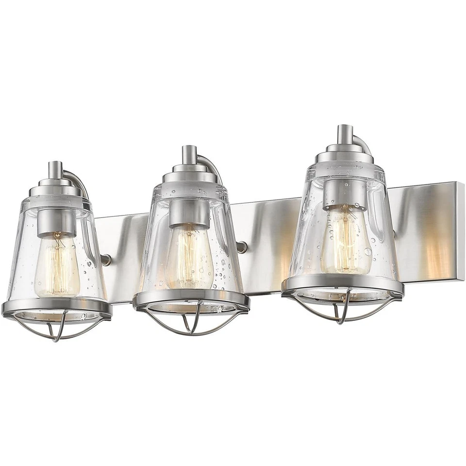 Z-Lite 444-3V-BN Mariner 3 luces 24 pulgadas níquel cepillado tocador luz de pared Foto 1 de 1