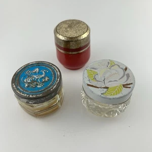 Vintage Avon Jars Bird Of Paradise April Showers profumo fiori lotto di 3 riutilizzabili - Foto 1 di 18