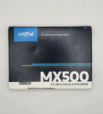 Crucial MX500 2TB Internal SATA 6GB 2.5'' (CT2000MX500SSD1) SSD - Image 1 of 4