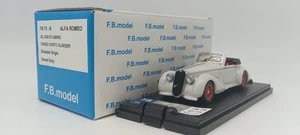 FB MODEL FBM075B ALFA ROMEO 6c 2300 B CABRIOLET PASSO CORTO GLAESER STREET GREY - Picture 1 of 3