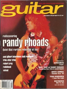 Guitar Magazine December 1993 Randy Rhoads Radiohead Voivoid Paul Gilbert Cray - Picture 1 of 19