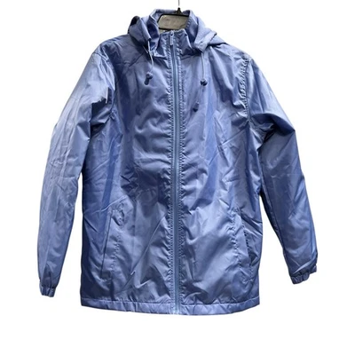 TOTES pastel blue water resistant fleece lined zip away hood jacket NWT Sz S M L - Image 1 of 4