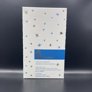 Arbonne RE9 Advanced Mens Charcoal Shower Set Bar Soap 3-In-1 Body Face Wash NIB