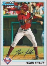 2010 Bowman Prospects #BP19 Tyson Gillies Philadelphia Phillies Baseball Card