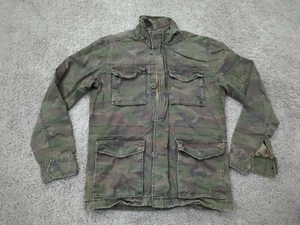 American Eagle Jacke Herren klein grün Camouflage Taschen Military Style - Bild 1 von 7
