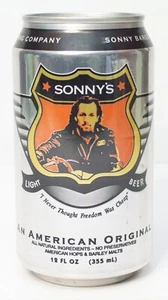 Lata de cerveza Sonny's Light de 12 oz Sonny Barger Brewing Monroe WI Hells Angels - Imagen 1 de 5
