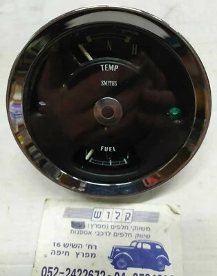 SMITHS DUAL GAUGE FUEL & TEMP  AUSTIN MG RILEY WOLSELEY 1100 1300 GT IP2208/00 - Image 1 of 4