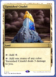 MTG Tarnished Citadel (White Border) Mystery Booster 2 0112 NM - Picture 1 of 6
