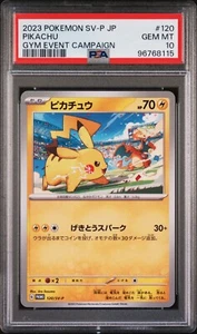 PSA 10 - Japanese Pikachu 120/SV-P Gym Event Campaign - Pokemon Promo 2023 - Picture 1 of 2