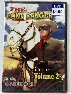 The Lone Ranger - Vol. 2 (DVD, 1949, Full Screen) Clayton Moore Slim Case New - Image 1 of 4