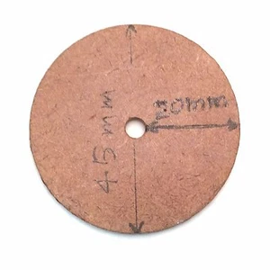 Lote de 12 lavadoras, lavadora de madera MDF 45 mm x 4 mm diámetro 3 mm de espesor - Imagen 1 de 6