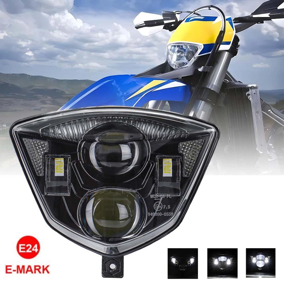 Per Husaberg 2009-2014 FE 250 350 450 TE 125 250 300 Faro proiettore LED con DRL - Immagine 1 di 4